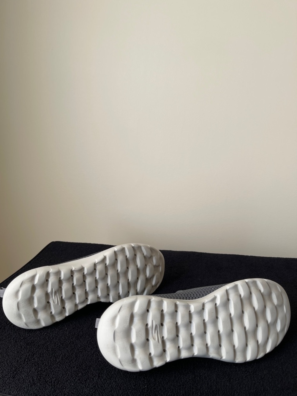 Skechers Gray Slip-On GOwalk Knit Shoes - Picture 7 of 9